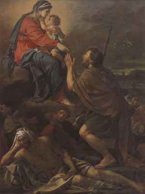 Jacques-Louis David Saint roch (mk02) Norge oil painting art